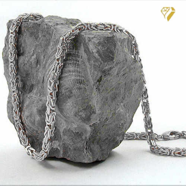 Kette Collier 4mm Königskette Silber 925 55cm