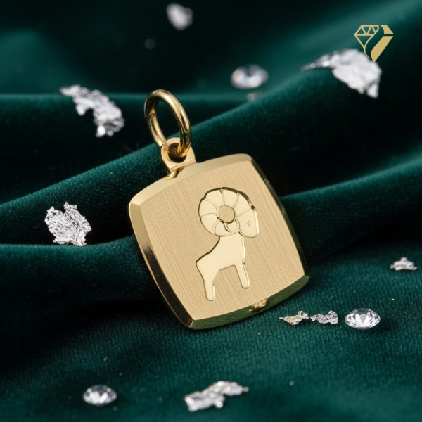 Anhänger Sternzeichen Widder Gold