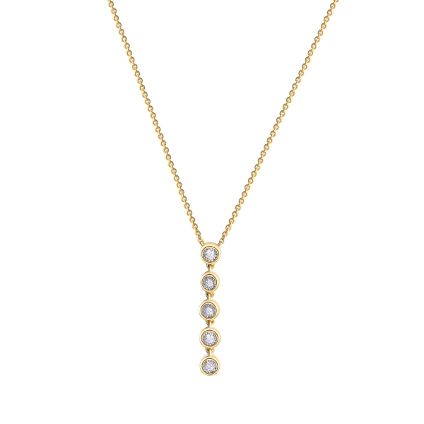 Anhänger Brillant 0,05ct mit Ankerkette 42-45cm 585 GOLD