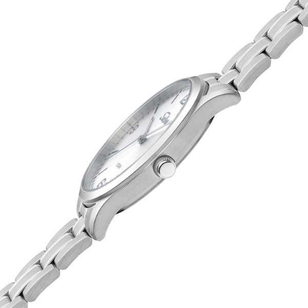 SELVA Herren Quarz Armbanduhr mit Edelstahlband, Zifferblatt silber Ø 39mm