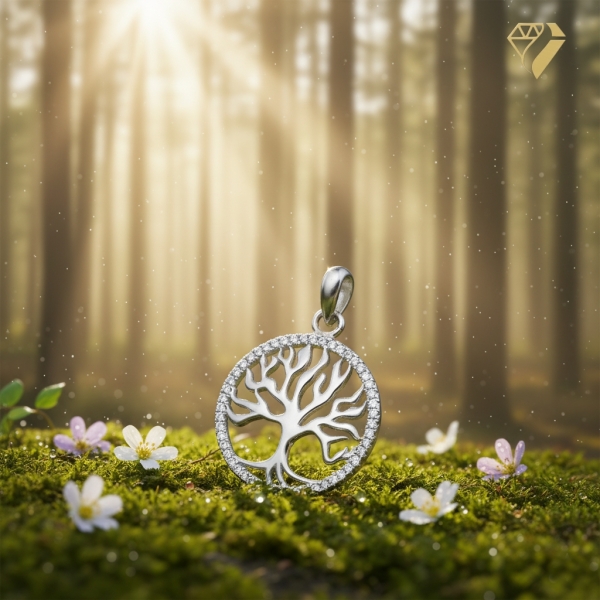 Anhänger Lebensbaum silber