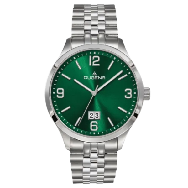 DUGENA Herrenuhr Big Date grün 4461180 Quarz