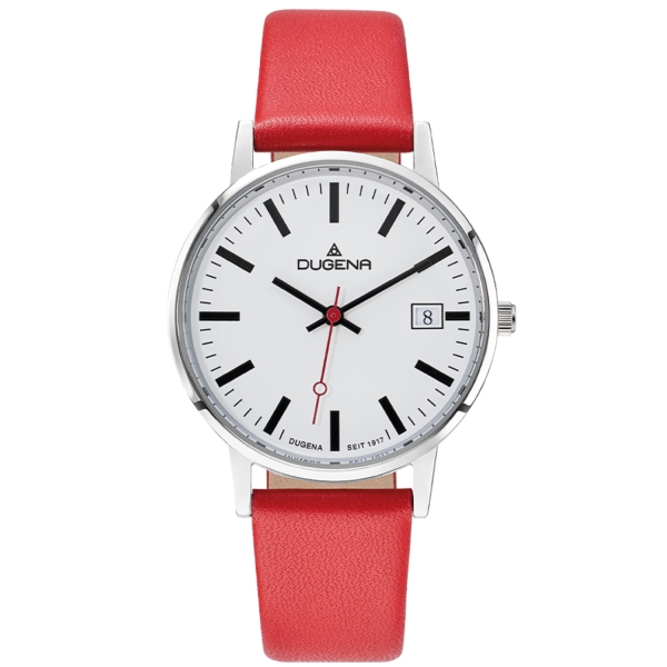 DUGENA Damenuhr rot Moma 4461207 Quarz