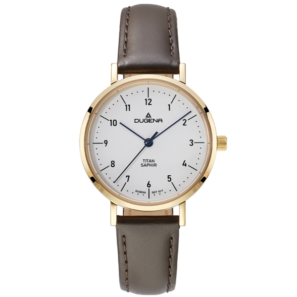 DUGENA Damenuhr braun Stuttgart 4461219 Quarz