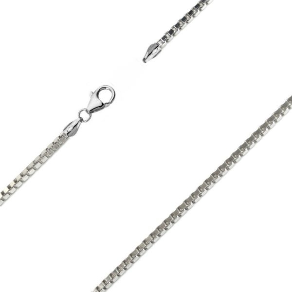 Collier Kette 1mm Venezianer 45cm Silber 925