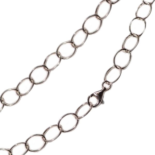 Kette Collier Anker oval rund 7,5mm 55cm Silber 925, vergoldet, rosé vergoldet