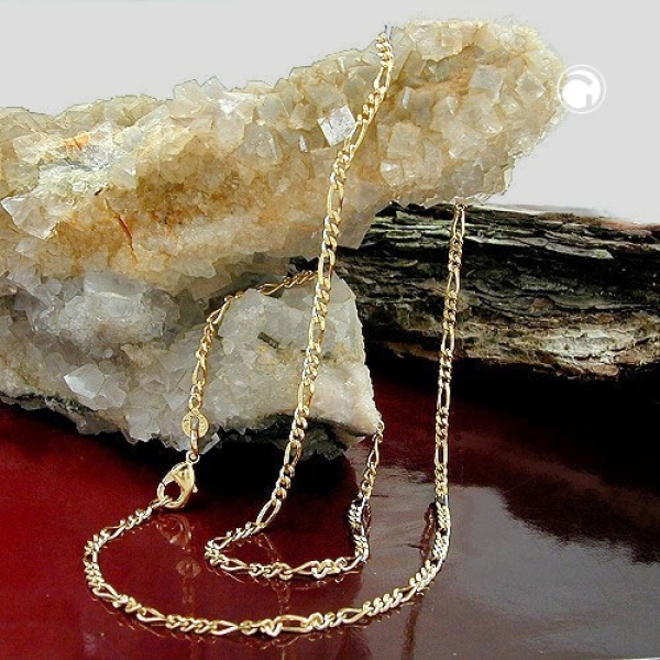 Kette 1,4mm Figarokette 14Kt GOLD 50cm