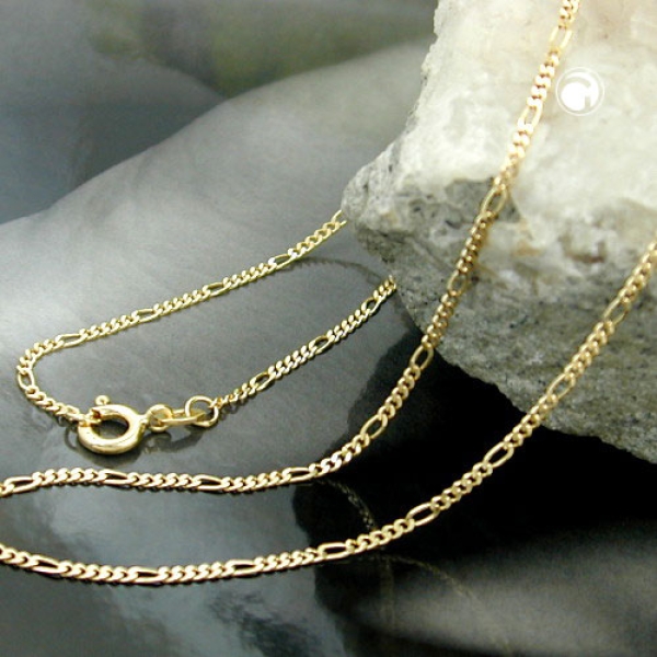 Kette 1,6mm Figarokette 9Kt GOLD 42cm