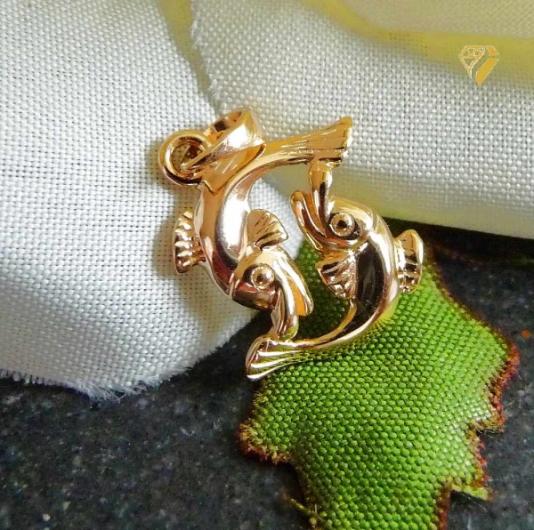 Anhänger Sternzeichen Fische 14Kt 585 GOLD