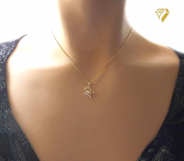 Anhänger Sternzeichen Skorpion 14Kt 585 GOLD