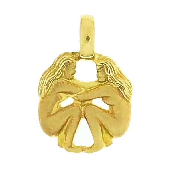 Anhänger Sternzeichen 17,6mm Zwillinge 14Kt 585 GOLD