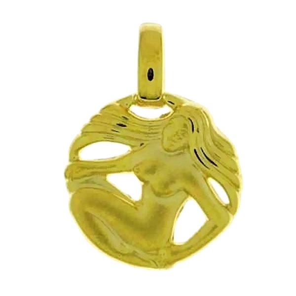 Anhänger Sternzeichen 17,6mmm Jungfrau 14Kt 585 GOLD