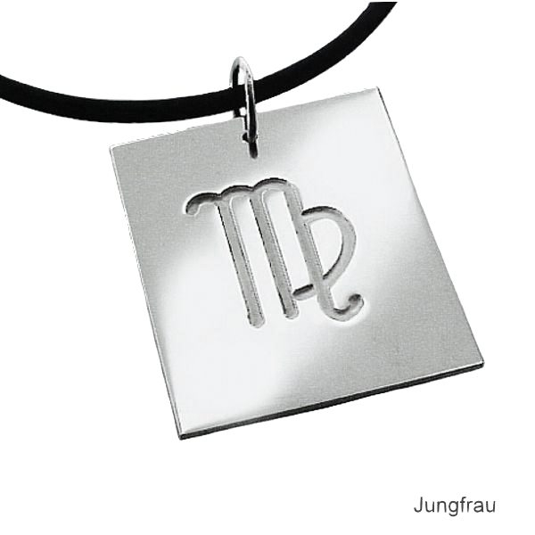 Anhänger Sternzeichen Jungfrau Symbol Silber 925