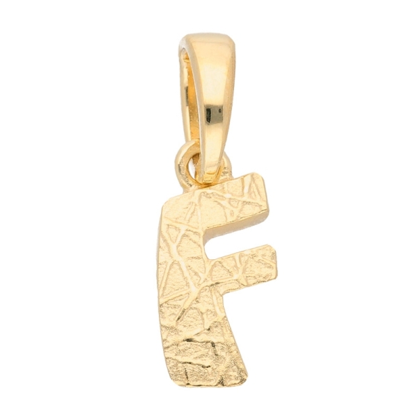 Anhänger Buchstabe Gold F