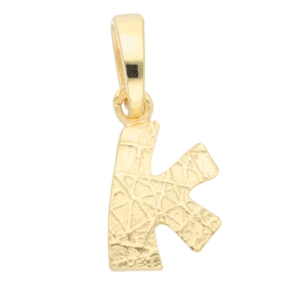 Anhänger Buchstabe Gold K