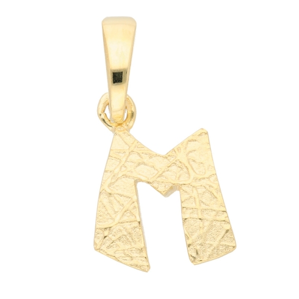Anhänger Buchstabe Gold M