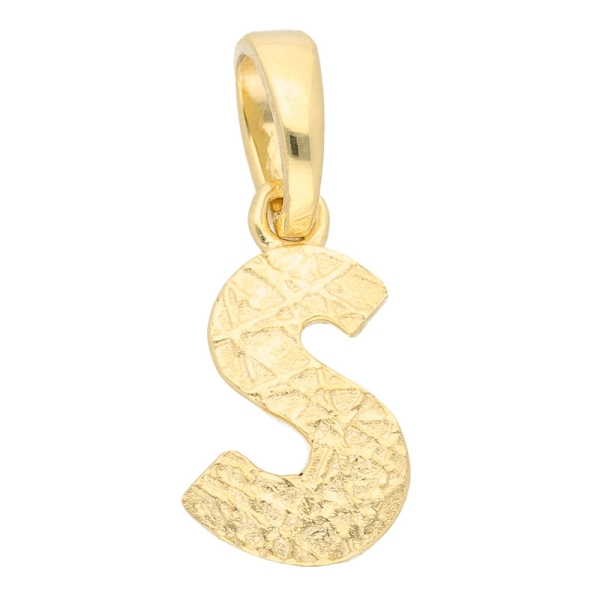 Anhänger Buchstabe Gold S