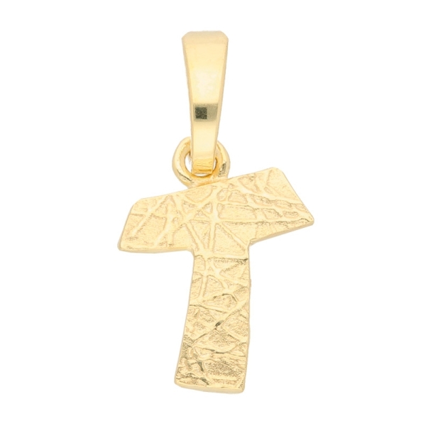 Anhänger Buchstabe Gold T