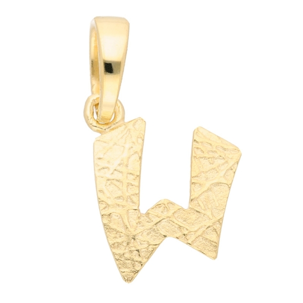 Anhänger Buchstabe Gold W