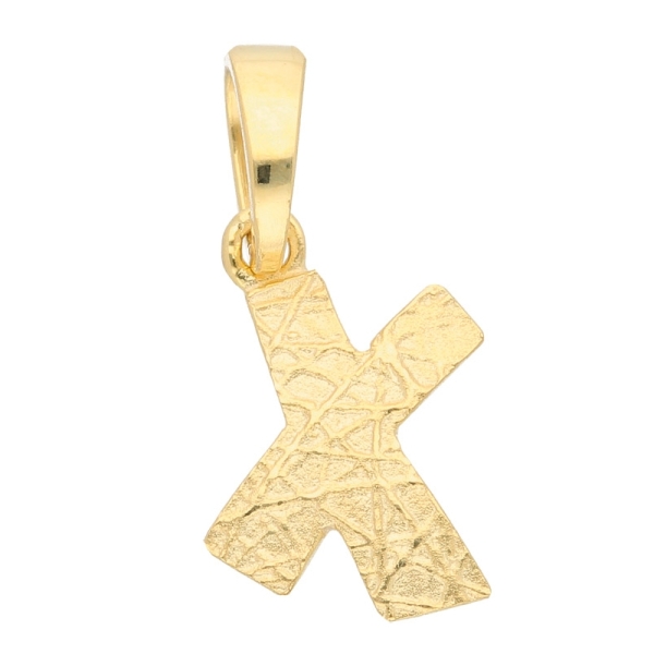 Anhänger Buchstabe Gold X