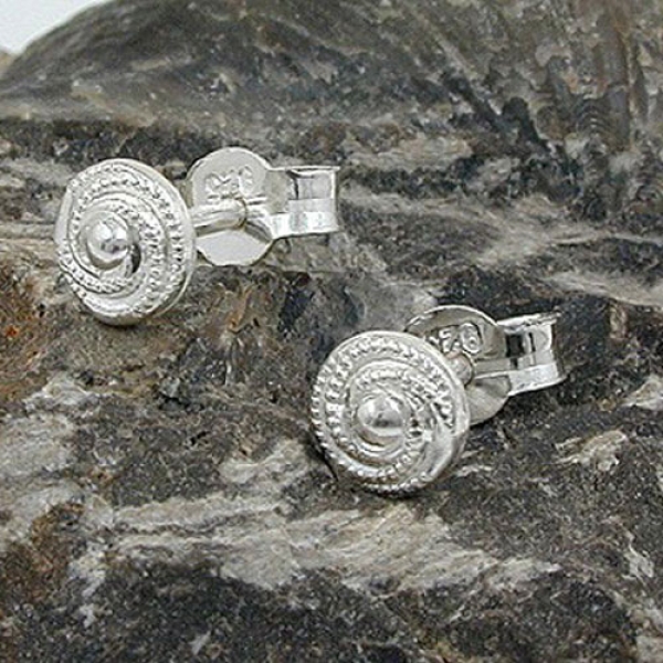 Stecker, Schneckenmuster, 925 Silber