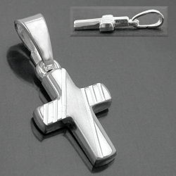 Anhänger Kreuz diamantiert Silber 925