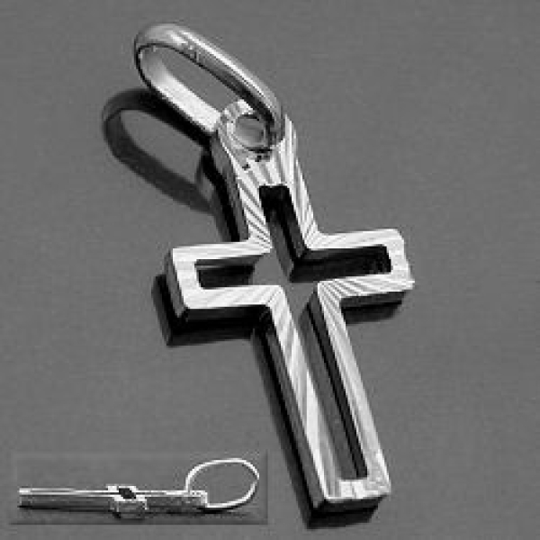 Anhänger Kreuz diamantiert Silber 925