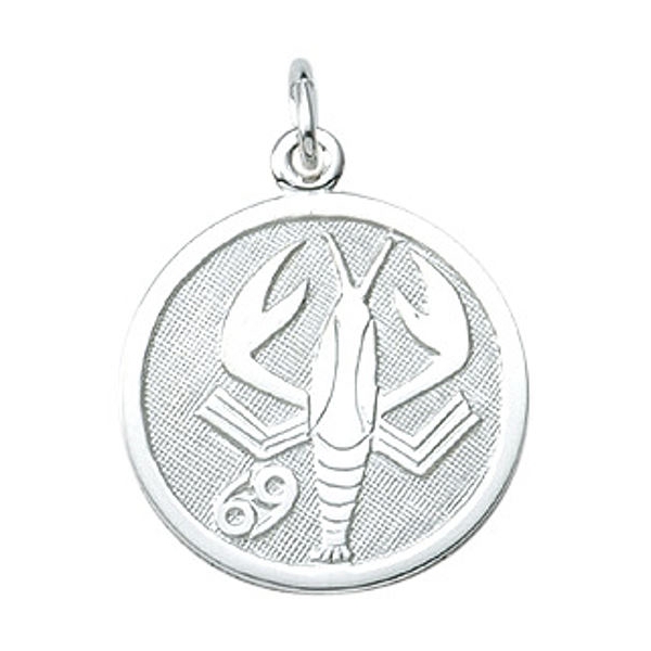 Anhänger Sternzeichen Krebs rund 16mm Silber 925
