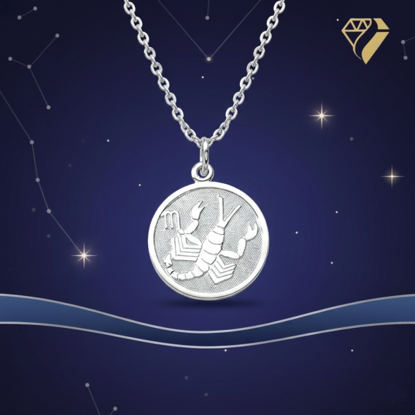 Anhänger Sternzeichen Skorpion silber