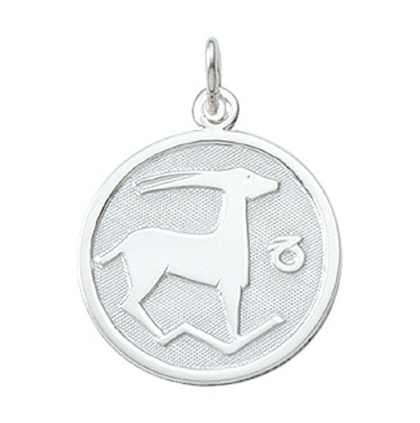 Anhänger Sternzeichen Steinbock rund 16mm Silber 925