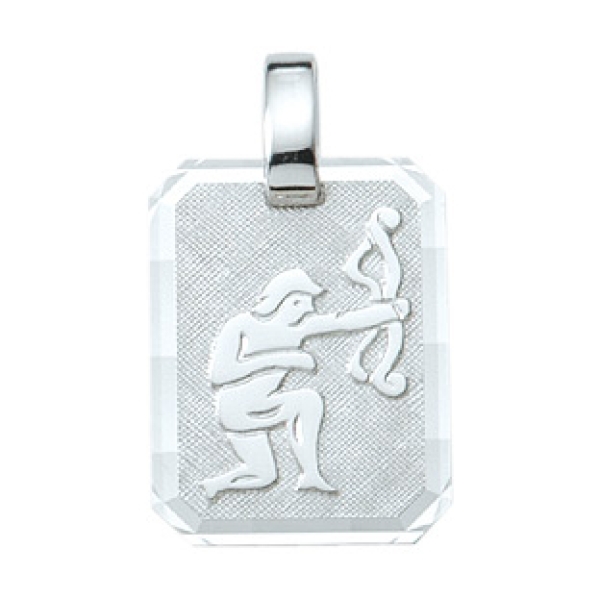Anhänger Sternzeichen Schütze eckig 12x15mm Silber 925