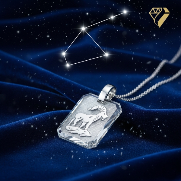 Anhänger Sternzeichen Steinbock silber