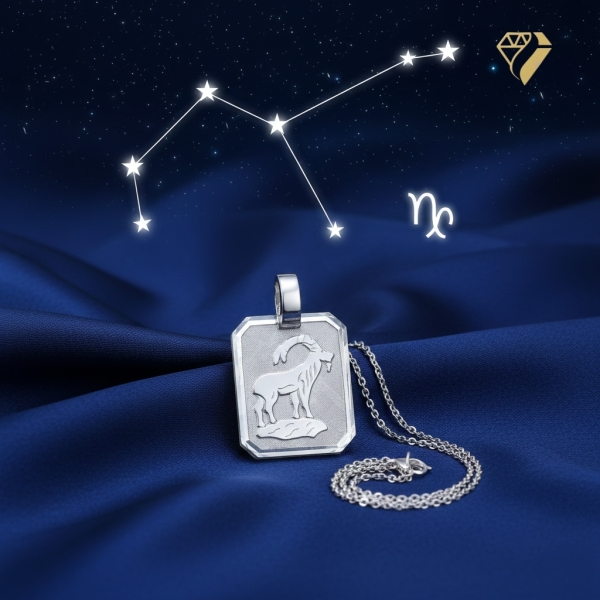 Anhänger Sternzeichen Steinbock silber