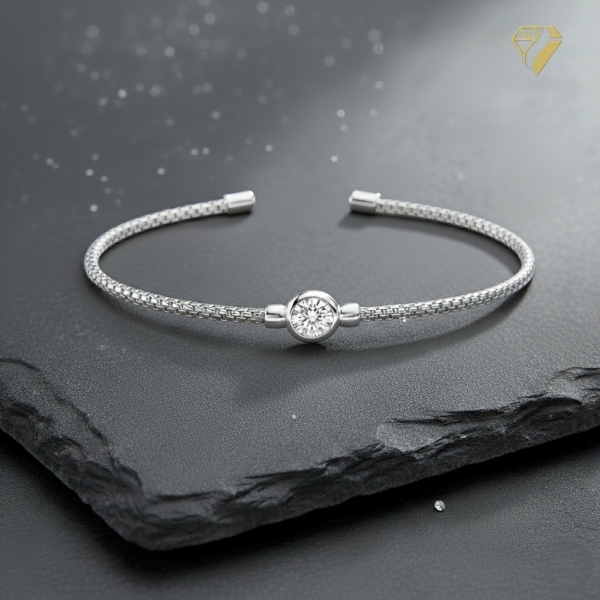 Armspange mit Zirkonia 925 Silber