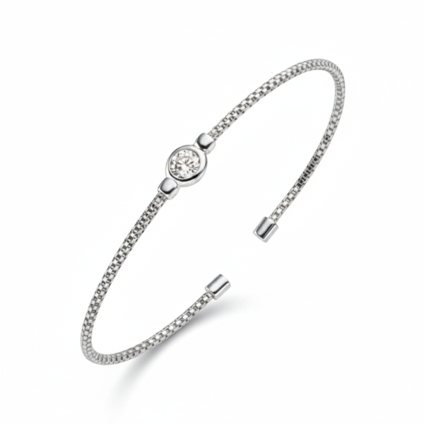 Armspange mit Zirkonia 925 Silber