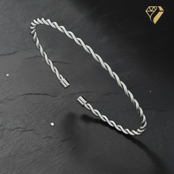 Armspange 3mm Kordel 925 Silber