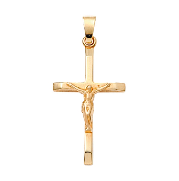 Anhänger Kreuz 15x26mm Jesus Korpus 8Kt 333 GOLD