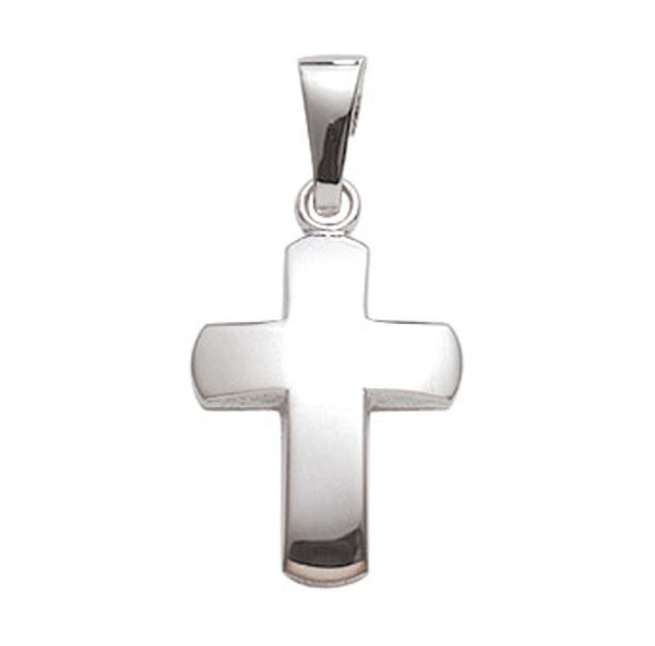 Anhänger Kreuz 11x14mm 14Kt 585 WEISSGOLD