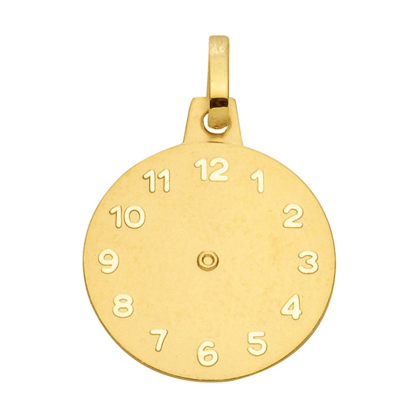 Anhänger Taufanhänger 14mm Uhr 8Kt 333 GOLD