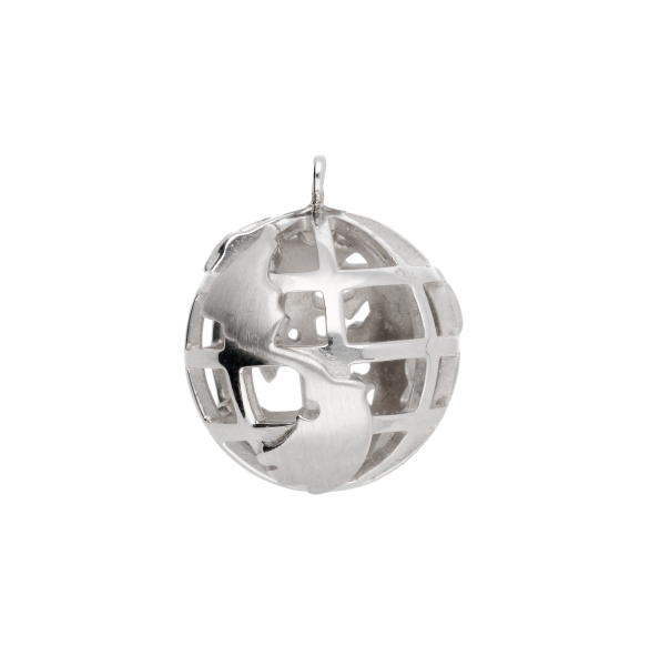 Anhänger Weltkugel 15,2mm 925 Silber