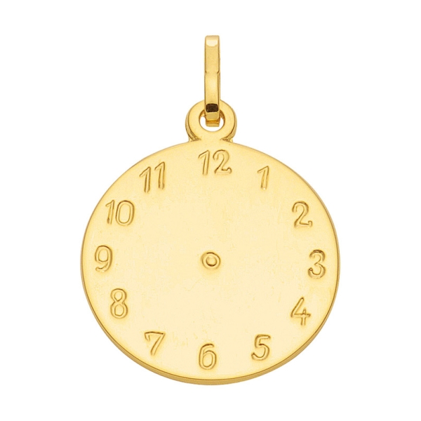 Anhänger Taufanhänger 14mm Uhr 8Kt 333 GOLD