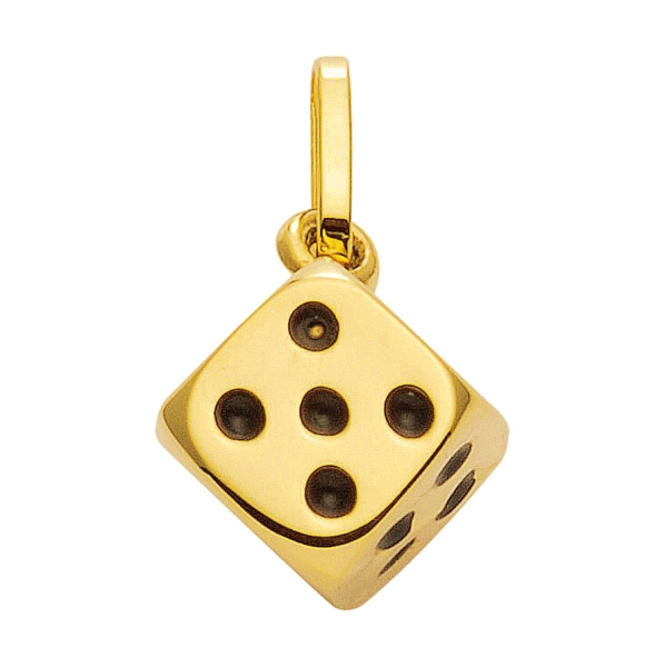 Anhänger kleiner Würfel 7,3mm 8Kt 333 GOLD