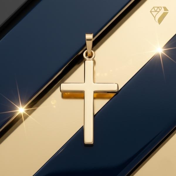 Anhänger Kreuz 15x22mm 14Kt 585 GOLD