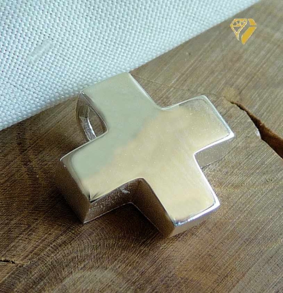 Anhänger Kreuz 11x12mm Silber 925