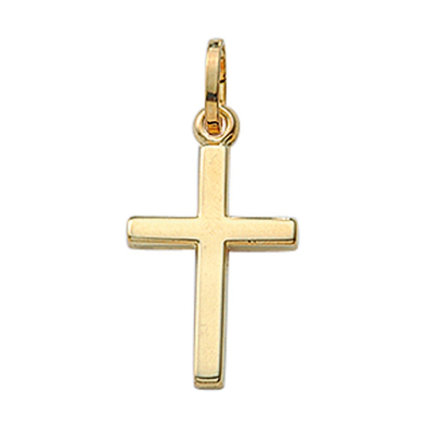 Anhänger Kreuz 10x14mm 14Kt 585 GOLD