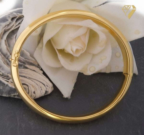 Armreif gewölbt 10mm 14Kt 585 Gold