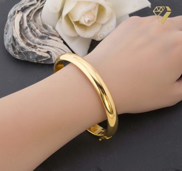 Armreif gewölbt 10mm 14Kt 585 Gold