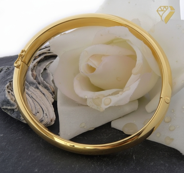 Armreif gewölbt 12mm 14Kt 585 Gold