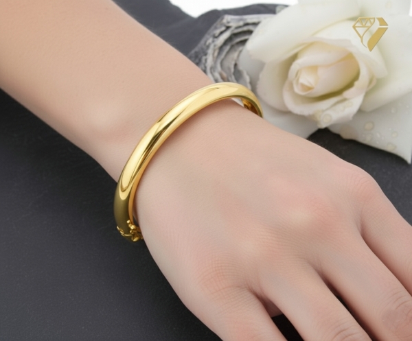 Armreif gewölbt 8mm 14Kt 585 Gold