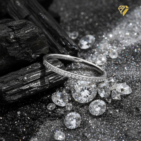 Ring 1,5mm mit Diamanten 0,06ct 585 WEISSGOLD